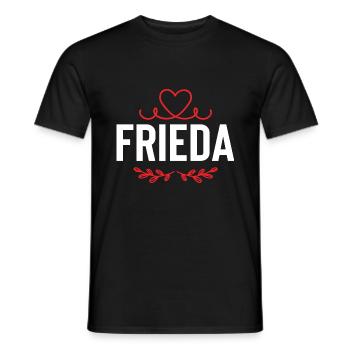 Frieda - T-shirt homme - noir - Devant - AI Model Male 178 light (178cm)