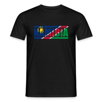 Namibia - Männer T-Shirt - Schwarz - Vorne - AI Model Male 178 light (178cm)