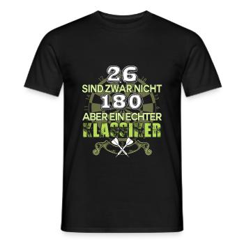 Dart 26 Sind Nicht 180 Dartspieler Darts Klassiker - Männer T-Shirt - Schwarz - Vorne - AI Model Male 178 light (178cm)