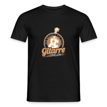 Mir Reichts Ich Gehe Gitarre Spielen Gitarristen - Männer T-Shirt - Schwarz - Vorne - AI Model Male 178 light (178cm)
