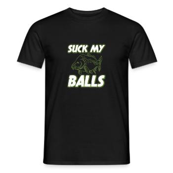 Cadeau drôle de pêcheur à la carpe - T-shirt homme - noir - Devant - AI Model Male 178 light (178cm)