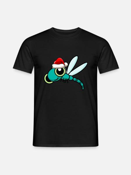 Libellule de Noël Libellule - T-shirt homme - noir