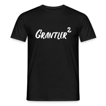 Grantler hoch zwei. Grantln grantig Lausbua Bayern - Männer T-Shirt - Schwarz - Vorne - AI Model Male 178 light (178cm)