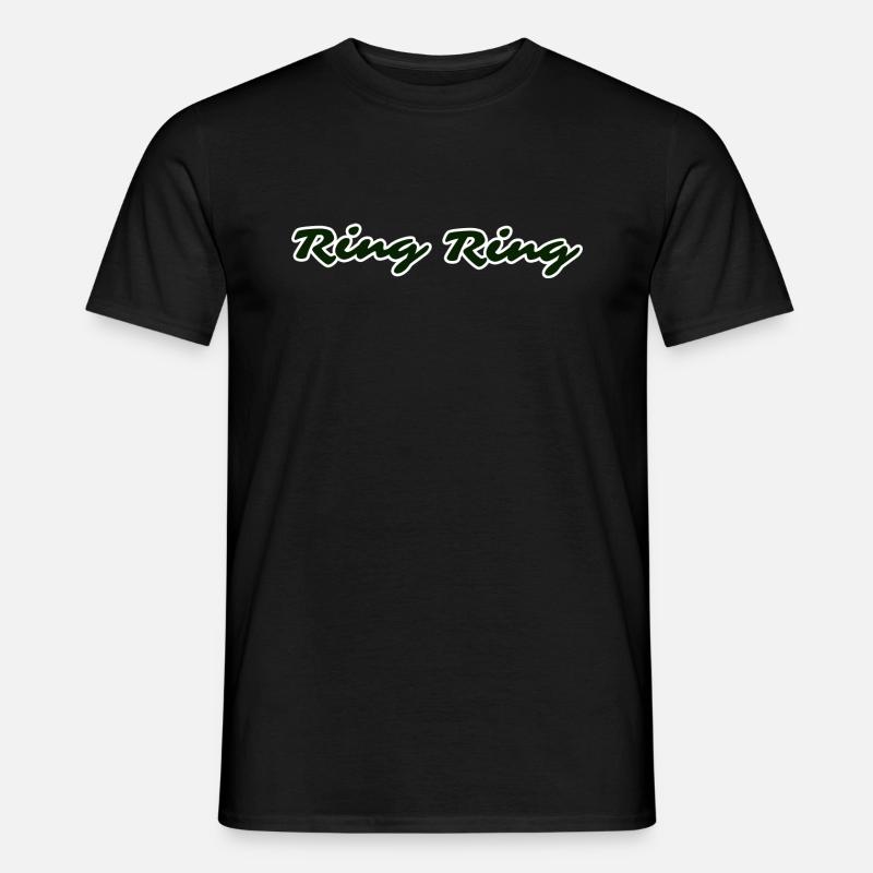 Ring ring - Männer T-Shirt - Schwarz