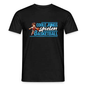 Basketball Basketballer Coole Jungs - Männer T-Shirt - Schwarz - Vorne - AI Model Male 178 light (178cm)