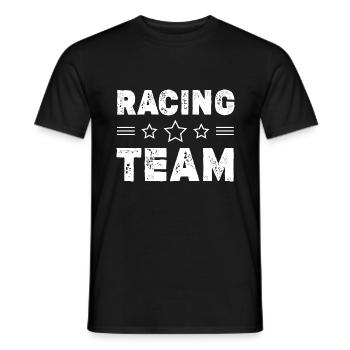 Racing Team - Men's T-Shirt - black - Front - AI Model Male 178 light (178cm)
