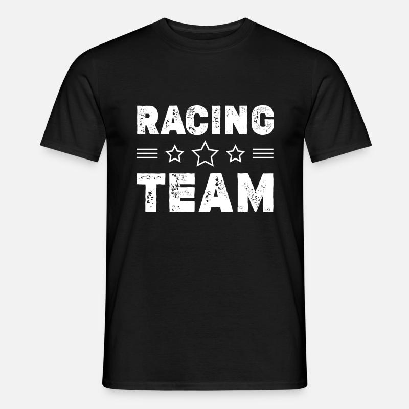Racing Team - Männer T-Shirt - Schwarz