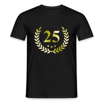 25 Couronne numérique - T-shirt homme - noir - Devant - AI Model Male 178 light (178cm)