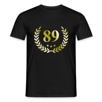 89 Couronne numérique - T-shirt homme - noir - Devant - AI Model Male 178 light (178cm)