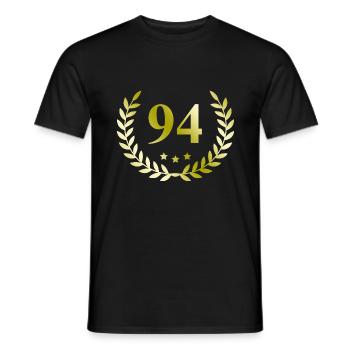 94 Couronne numérique - T-shirt homme - noir - Devant - AI Model Male 178 light (178cm)