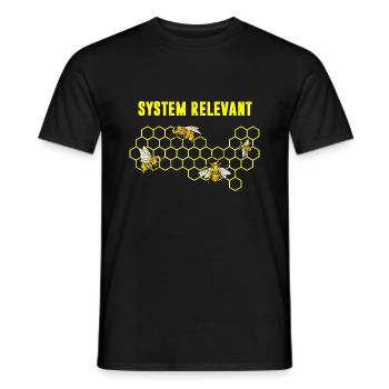 System Relevant Imkerei Imker Bienenzüchter Bienen - Männer T-Shirt - Schwarz - Vorne - AI Model Male 178 light (178cm)