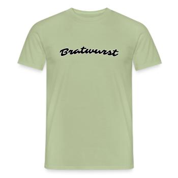 Bratwurst - Men's T-Shirt - sage - Front - AI Model Male 178 light (178cm)