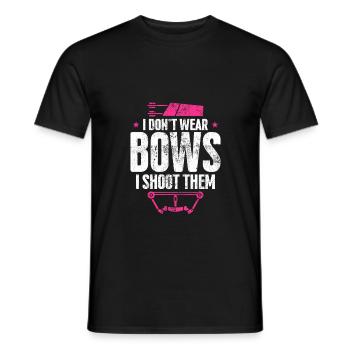 Funny Archery Girl Bow Hunting - Men's T-Shirt - black - Front - AI Model Male 178 light (178cm)