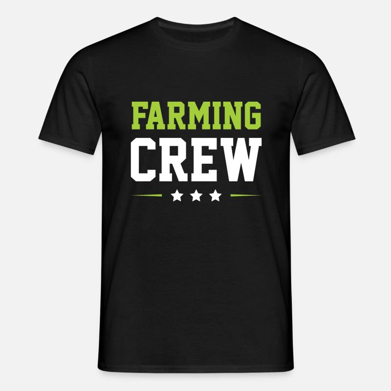 Farming Crew - Männer T-Shirt - Schwarz