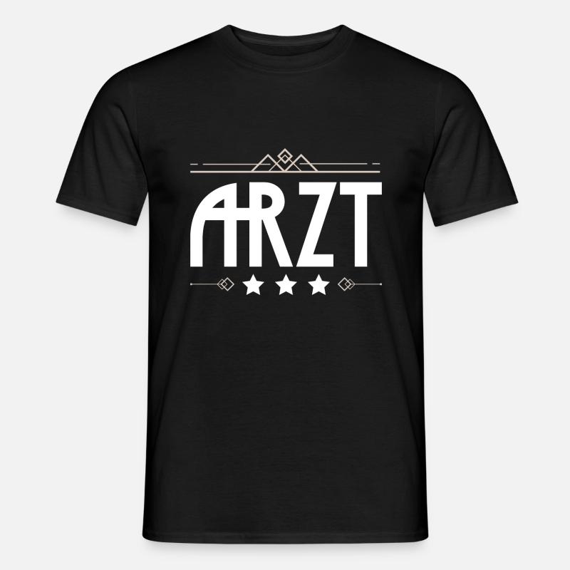 Arzt Beruf - Männer T-Shirt - Schwarz