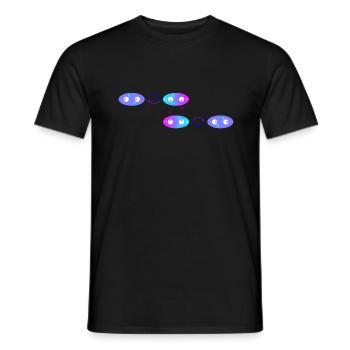 Van der Waals on/off relationship - Men's T-Shirt - black - Front - AI Model Male 178 light (178cm)