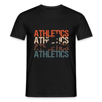 Athlétisme Athlétisme - T-shirt homme - noir - Devant - AI Model Male 178 light (178cm)