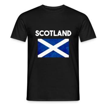 Scotland - Men's T-Shirt - black - Front - AI Model Male 178 light (178cm)