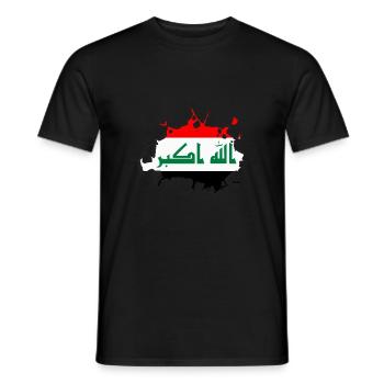Irak - Männer T-Shirt - Schwarz - Vorne - AI Model Male 178 light (178cm)