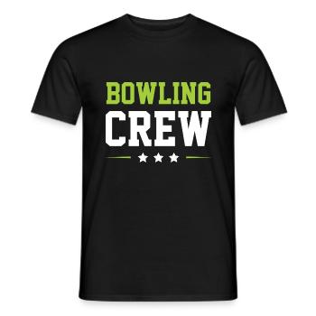 Bowling Crew - Men's T-Shirt - black - Front - AI Model Male 178 light (178cm)