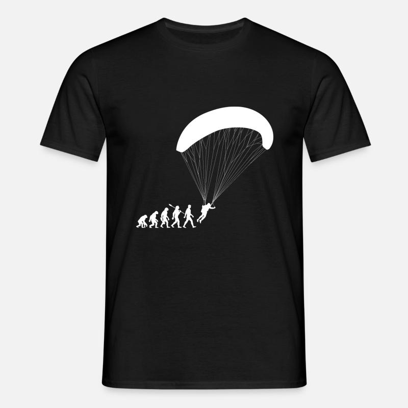 Evolution Paragliding Flying - Men's T-Shirt - black