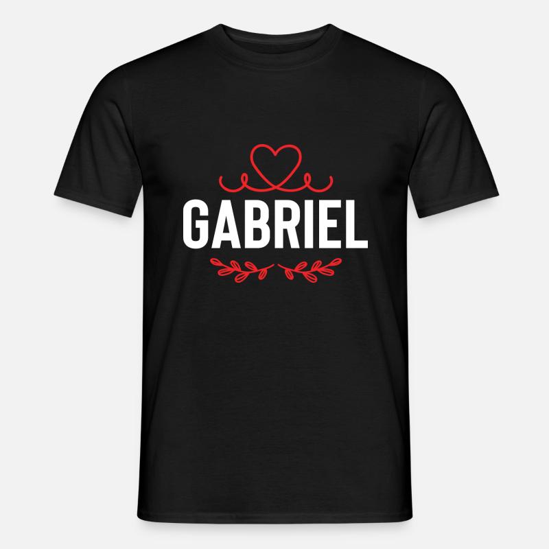 Gabriel - Männer T-Shirt - Schwarz