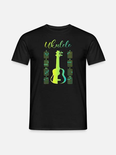 Uku love yellow - Men's T-Shirt - black