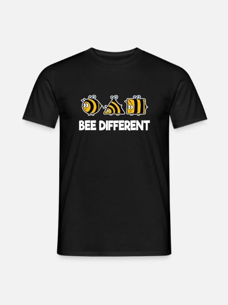 Bee Different Bienen Biene Imker Honig individuell - Männer T-Shirt - Schwarz