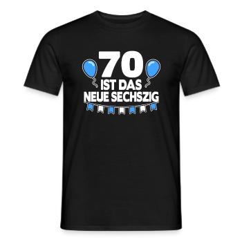 Geschenk 70. Geburtstag 70 Jahre lustig Spruch - Männer T-Shirt - Schwarz - Vorne - AI Model Male 178 light (178cm)