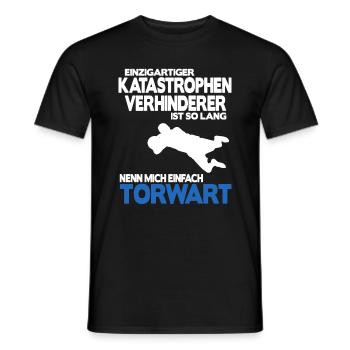 Fußball Torhüter Torwart Geburtstag Spruch Shirt - Männer T-Shirt - Schwarz - Vorne - AI Model Male 178 light (178cm)