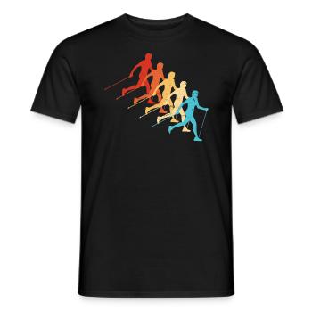 Marche nordique Femmes Marcheur nordique - T-shirt homme - noir - Devant - AI Model Male 178 light (178cm)