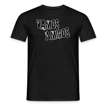 Vamos Amigos - Men's T-Shirt - black - Front - AI Model Male 178 light (178cm)