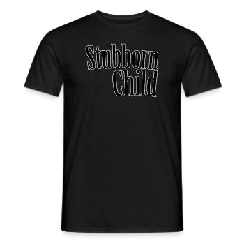 Enfant têtu - T-shirt homme - noir - Devant - AI Model Male 178 light (178cm)