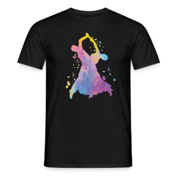 Wiener Walzer Gesellschaftstänze - Männer T-Shirt - Schwarz - Vorne - AI Model Male 178 light (178cm)