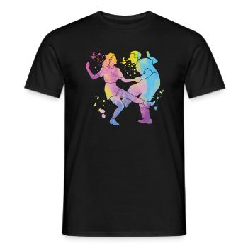 Tanzen Swing 60s Boogie Woogie - Männer T-Shirt - Schwarz - Vorne - AI Model Male 178 light (178cm)