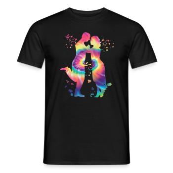 Argentinischer Tango Tanzen Milonga Vals - Männer T-Shirt - Schwarz - Vorne - AI Model Male 178 light (178cm)