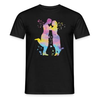 Argentinischer Tango Tanzen Milonga Vals - Männer T-Shirt - Schwarz - Vorne - AI Model Male 178 light (178cm)