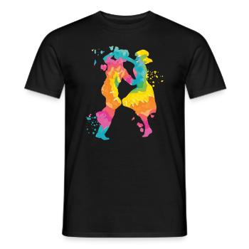 Danse Swing 60s Boogie Woogie - T-shirt homme - noir - Devant - AI Model Male 178 light (178cm)