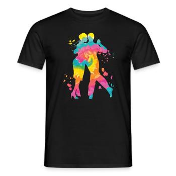 Argentinischer Tango Tanzen Milonga Vals - Männer T-Shirt - Schwarz - Vorne - AI Model Male 178 light (178cm)