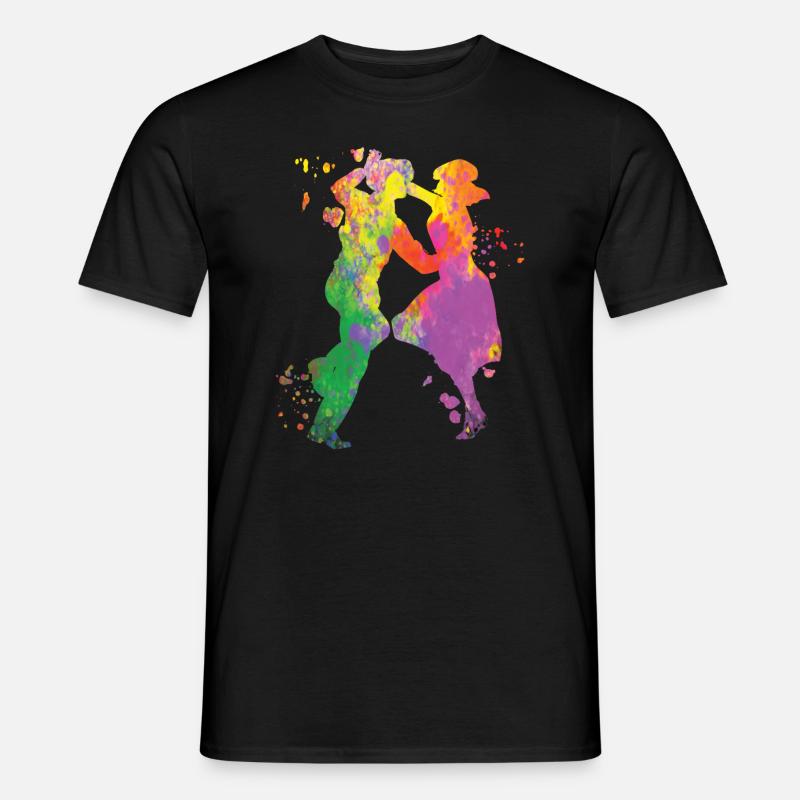Tanzen Swing 60s Boogie Woogie - Männer T-Shirt - Schwarz