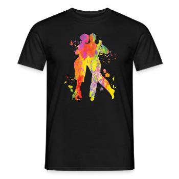 Argentinischer Tango Tanzen Milonga Vals - Männer T-Shirt - Schwarz - Vorne - AI Model Male 178 light (178cm)