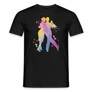Argentine Tango Dancing Milonga Vals - Men's T-Shirt - black - Front - AI Model Male 178 light (178cm)