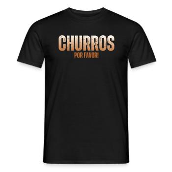 Churros Por Favor Churro mexicain vintage - T-shirt homme - noir - Devant - AI Model Male 178 light (178cm)