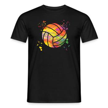 Volleyballspieler Kinder Beachvolleyball - Männer T-Shirt - Schwarz - Vorne - AI Model Male 178 light (178cm)