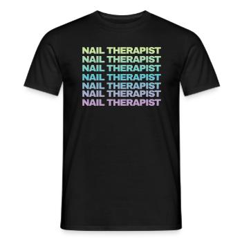Thérapeute des ongles Drôle Nail Art Nail Tech - T-shirt homme - noir - Devant - AI Model Male 178 light (178cm)