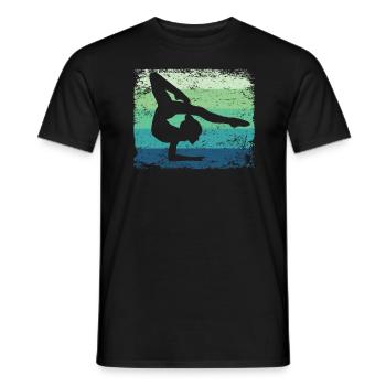 Gymnaste Gymnaste Gymnastique Rythmique Rétro - T-shirt homme - noir - Devant - AI Model Male 178 light (178cm)