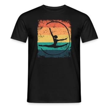 Gymnaste Gymnaste Gymnastique Rythmique Rétro - T-shirt homme - noir - Devant - AI Model Male 178 light (178cm)