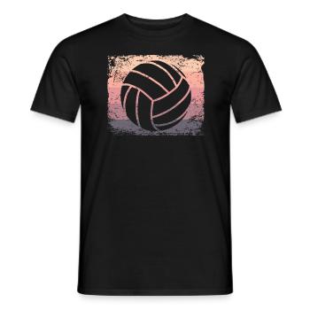 Volleyball Joueur Retro Beach Volleyball - T-shirt homme - noir - Devant - AI Model Male 178 light (178cm)