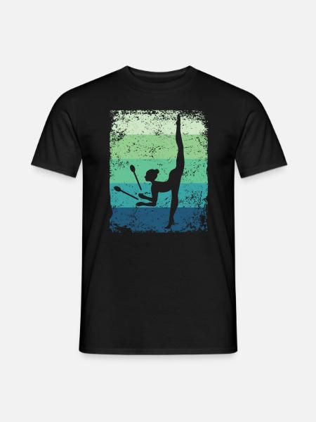 Gymnast Legs Retro Rhythmic Gymnastics - Men's T-Shirt - black