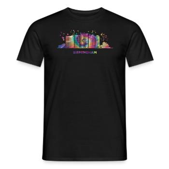 Birminghamer Skyline Birmingham - T-shirt homme - noir - Devant - AI Model Male 178 light (178cm)
